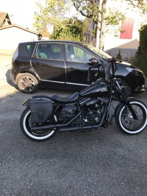 Sacoche Myleatherbikes Harley Dyna Street Bob_118